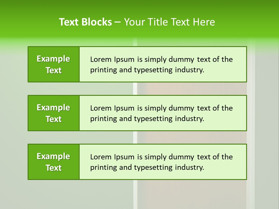 Door To The Green Room PowerPoint Template