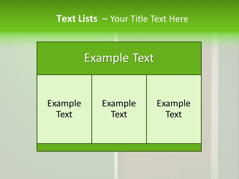 Door To The Green Room PowerPoint Template