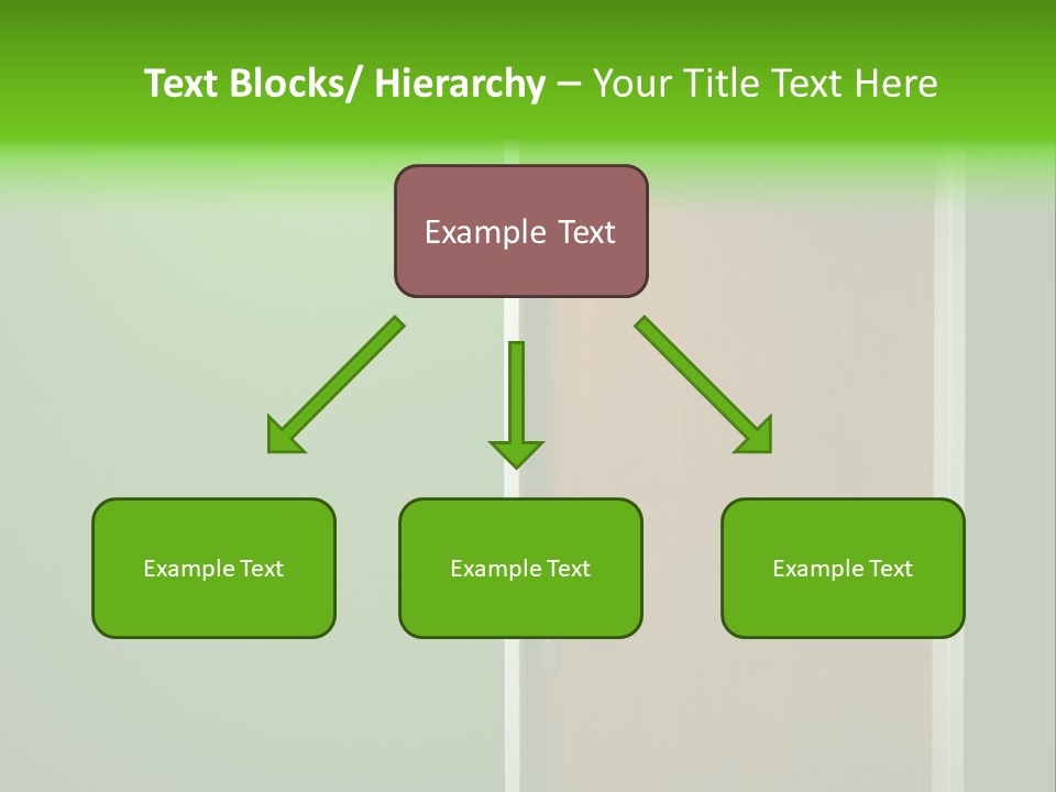 Door To The Green Room PowerPoint Template