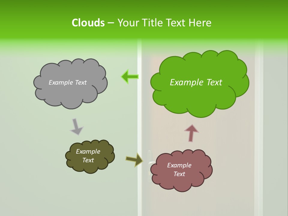 Door To The Green Room PowerPoint Template