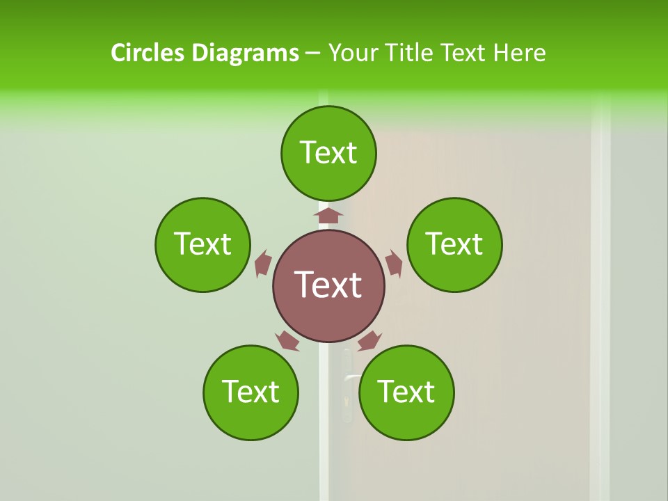 Door To The Green Room PowerPoint Template