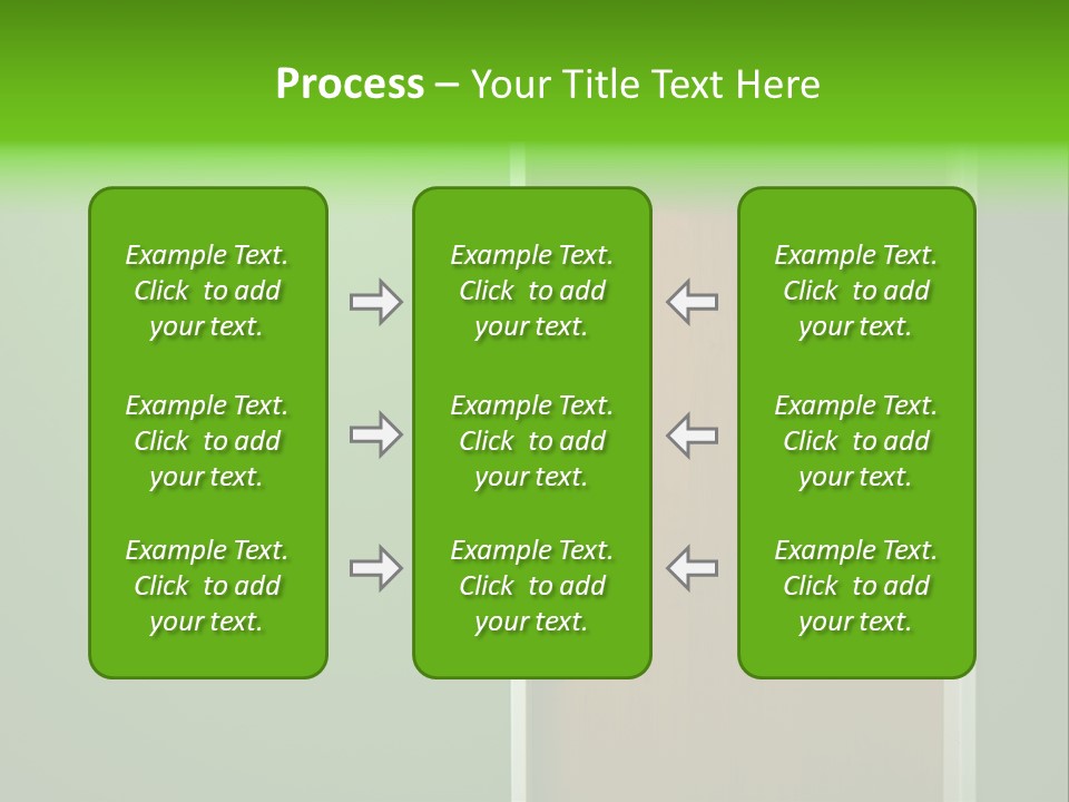 Door To The Green Room PowerPoint Template