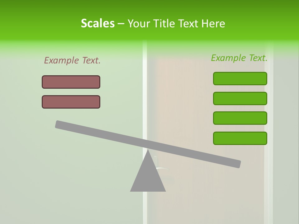 Door To The Green Room PowerPoint Template