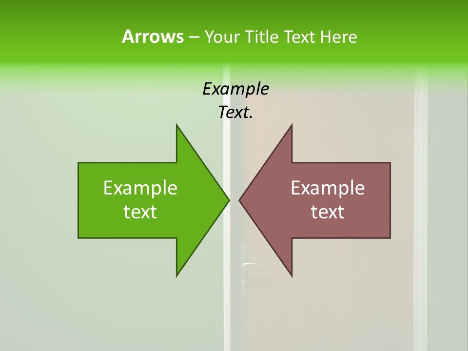 Door To The Green Room PowerPoint Template