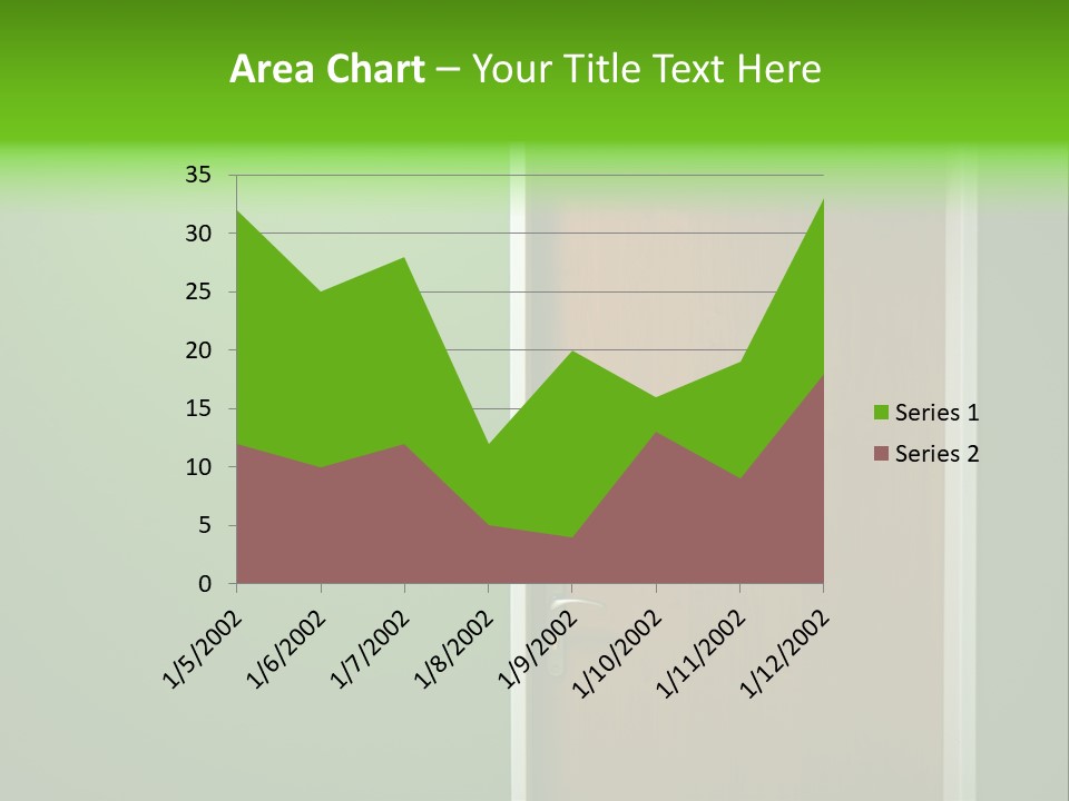 Door To The Green Room PowerPoint Template