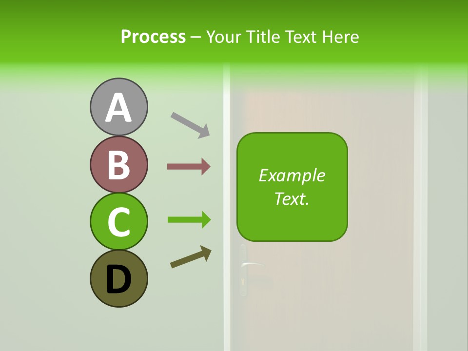 Door To The Green Room PowerPoint Template