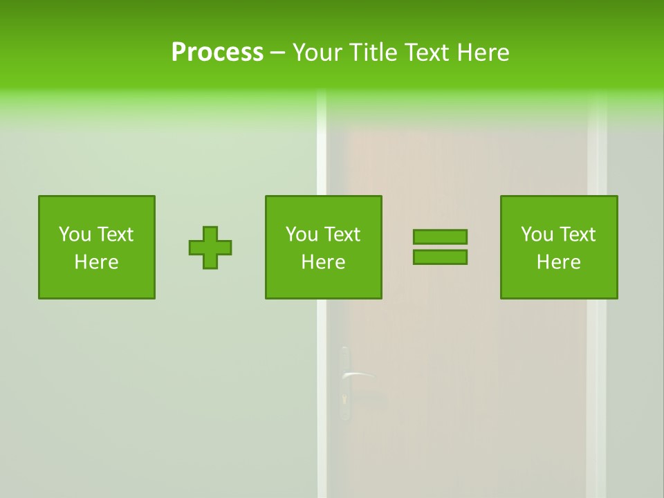 Door To The Green Room PowerPoint Template