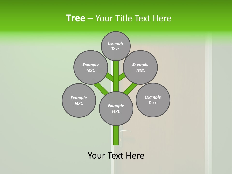 Door To The Green Room PowerPoint Template