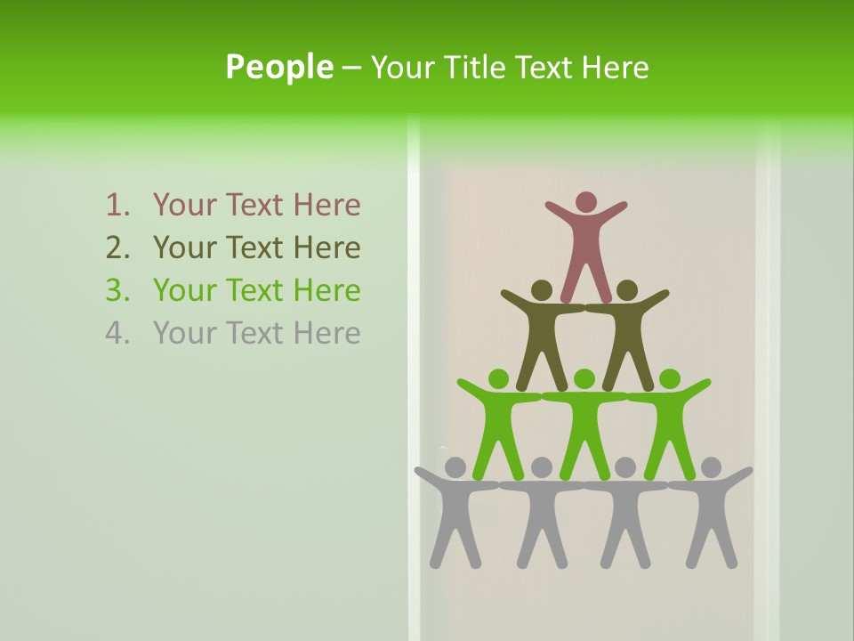 Door To The Green Room PowerPoint Template