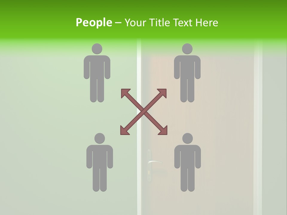 Door To The Green Room PowerPoint Template