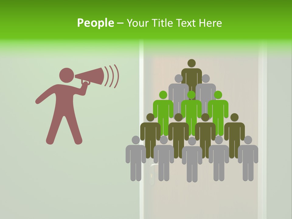 Door To The Green Room PowerPoint Template