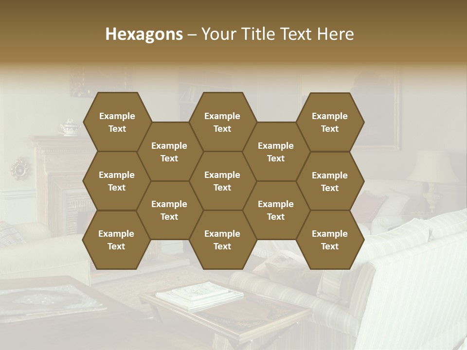 A Mid-1980S To Mid-1990S Style Living Room. PowerPoint Template