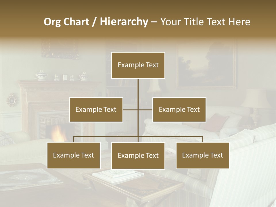 A Mid-1980S To Mid-1990S Style Living Room. PowerPoint Template