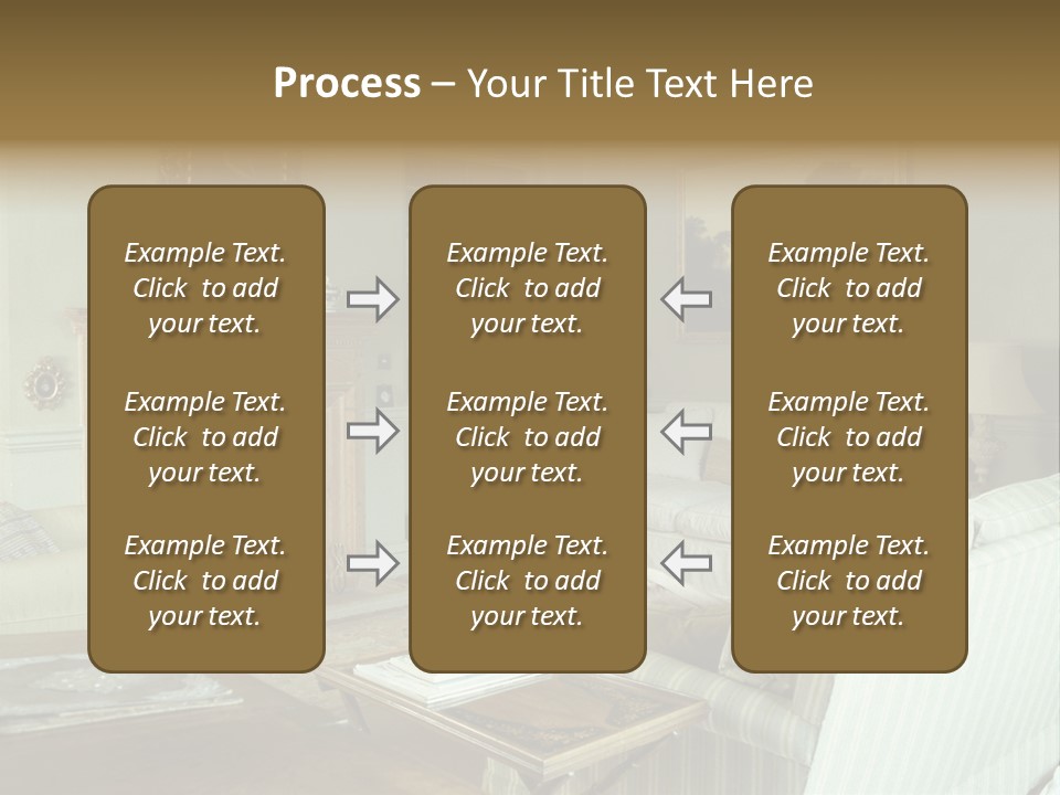 A Mid-1980S To Mid-1990S Style Living Room. PowerPoint Template