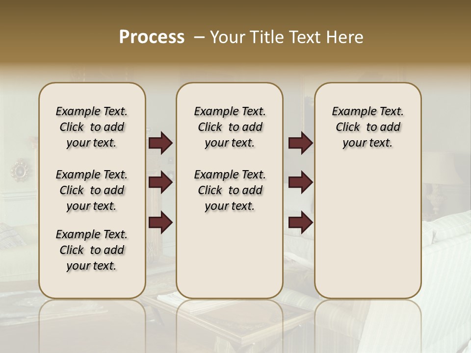 A Mid-1980S To Mid-1990S Style Living Room. PowerPoint Template