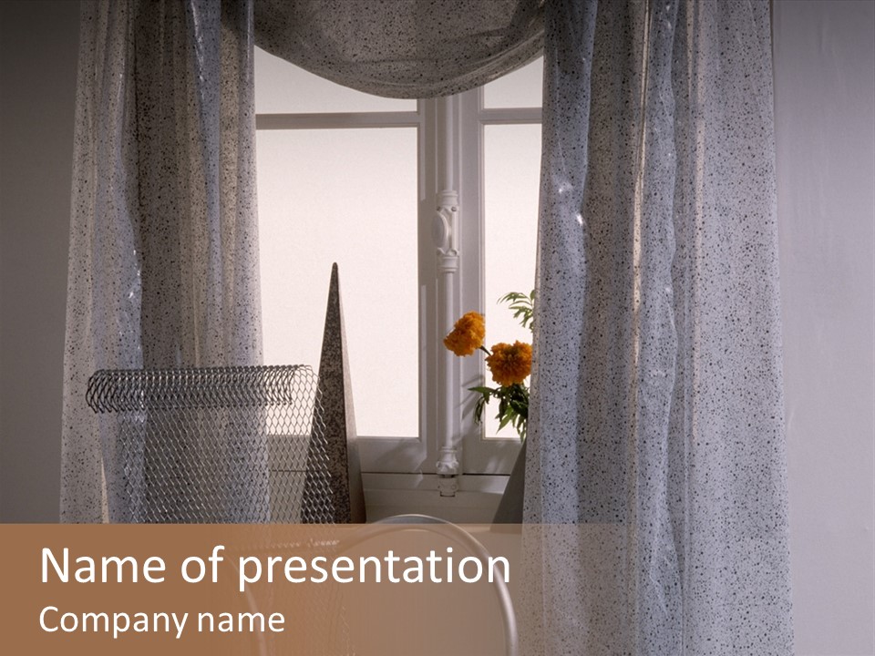 Window In Home PowerPoint Template