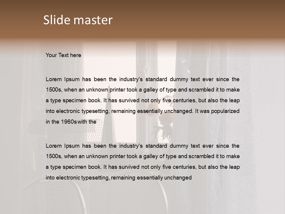 Window In Home PowerPoint Template