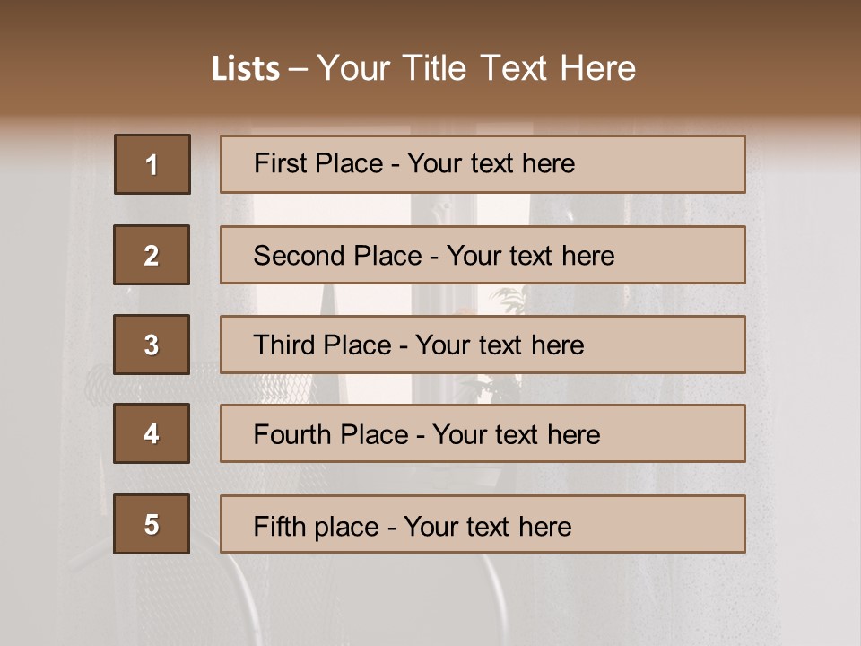 Window In Home PowerPoint Template