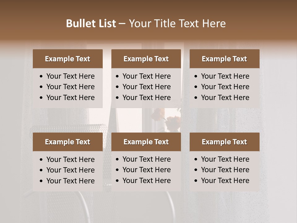 Window In Home PowerPoint Template