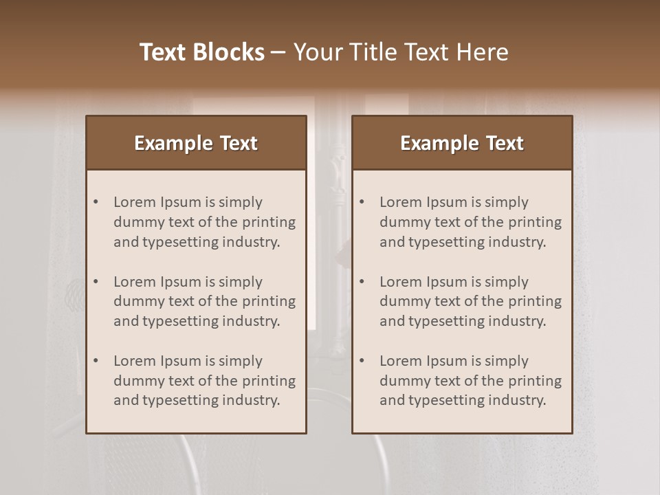 Window In Home PowerPoint Template