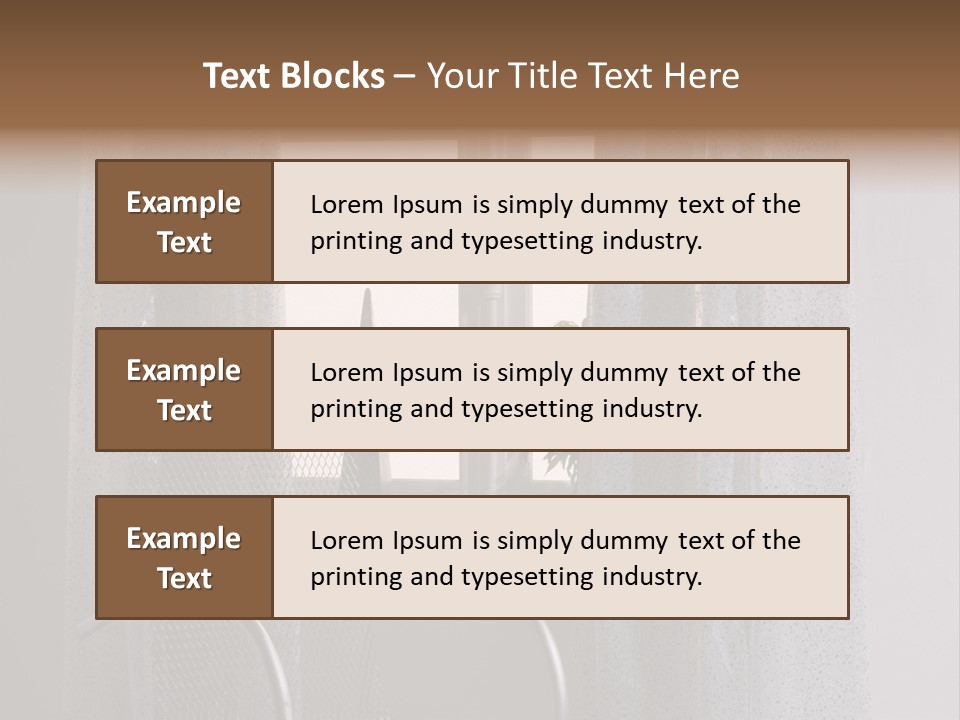 Window In Home PowerPoint Template