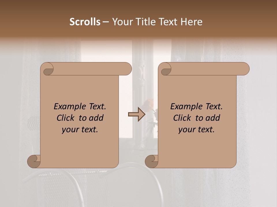 Window In Home PowerPoint Template