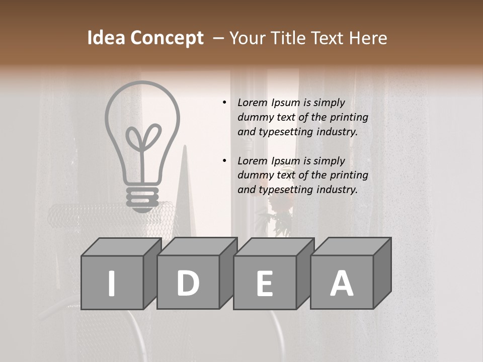Window In Home PowerPoint Template