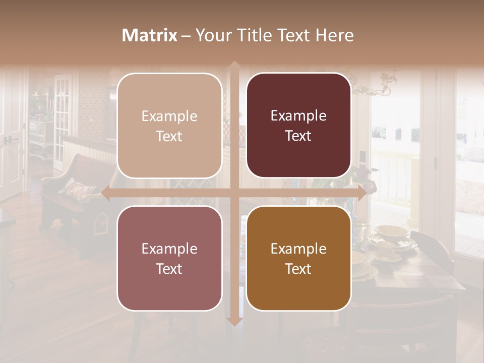 Very Beautiful Kitchen Decor PowerPoint Template