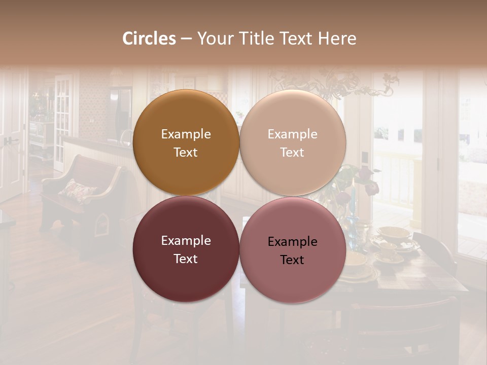 Very Beautiful Kitchen Decor PowerPoint Template