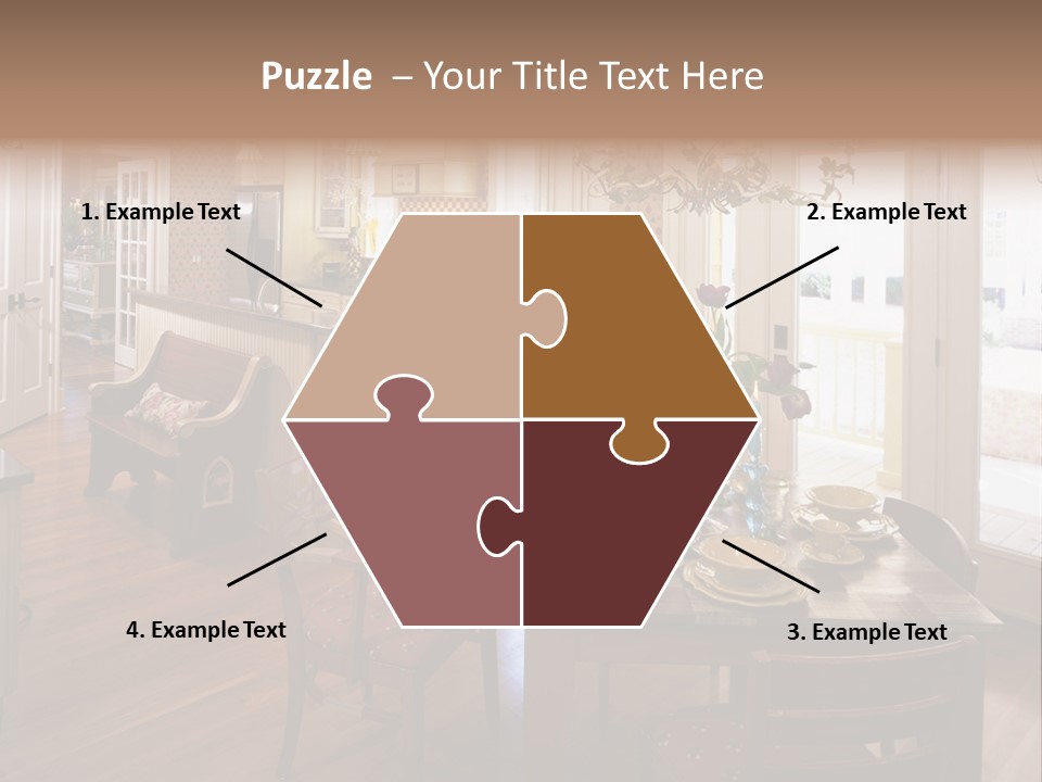 Very Beautiful Kitchen Decor PowerPoint Template