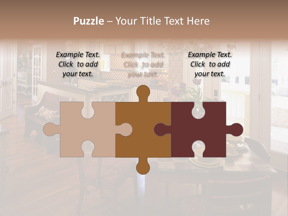 Very Beautiful Kitchen Decor PowerPoint Template