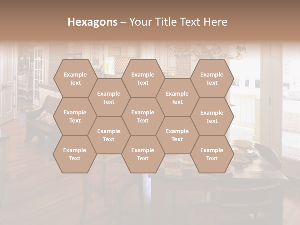 Very Beautiful Kitchen Decor PowerPoint Template