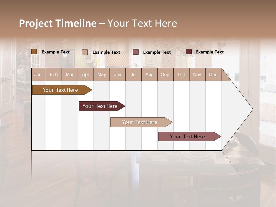 Very Beautiful Kitchen Decor PowerPoint Template
