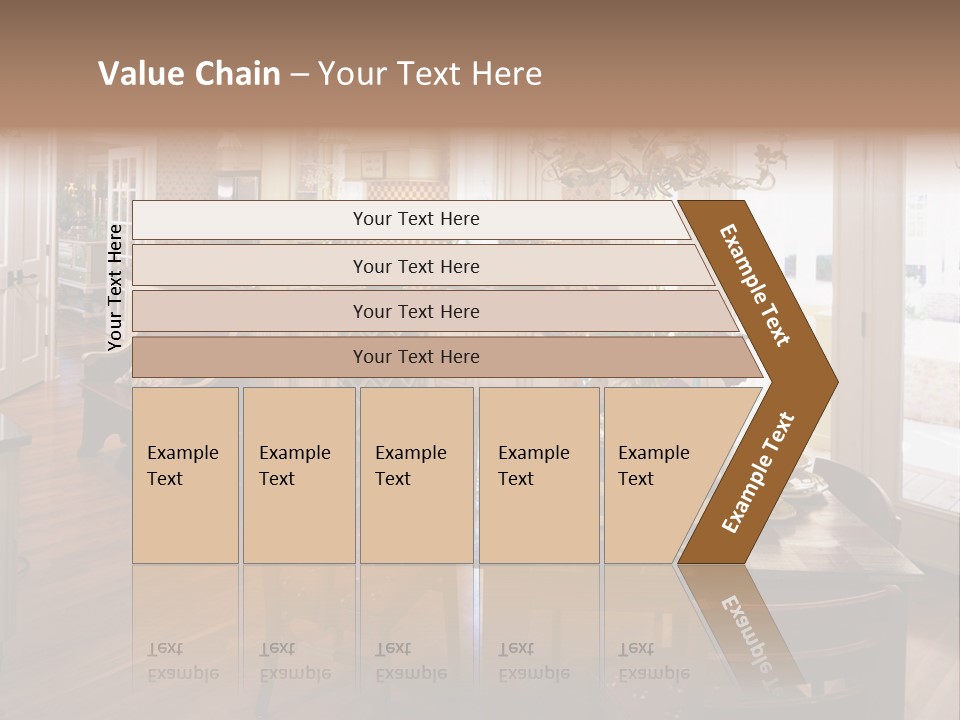 Very Beautiful Kitchen Decor PowerPoint Template