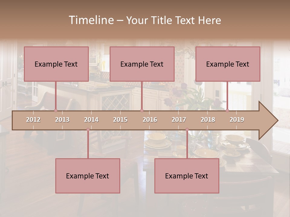 Very Beautiful Kitchen Decor PowerPoint Template