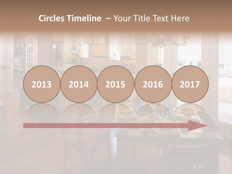 Very Beautiful Kitchen Decor PowerPoint Template