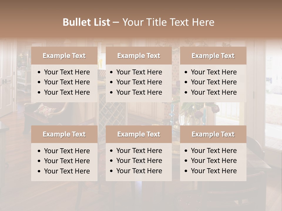 Very Beautiful Kitchen Decor PowerPoint Template