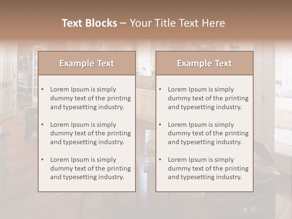 Very Beautiful Kitchen Decor PowerPoint Template