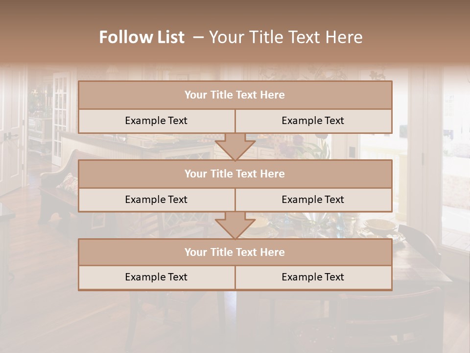 Very Beautiful Kitchen Decor PowerPoint Template