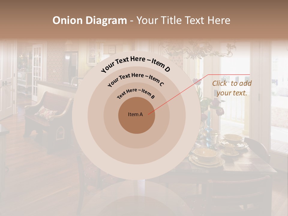 Very Beautiful Kitchen Decor PowerPoint Template