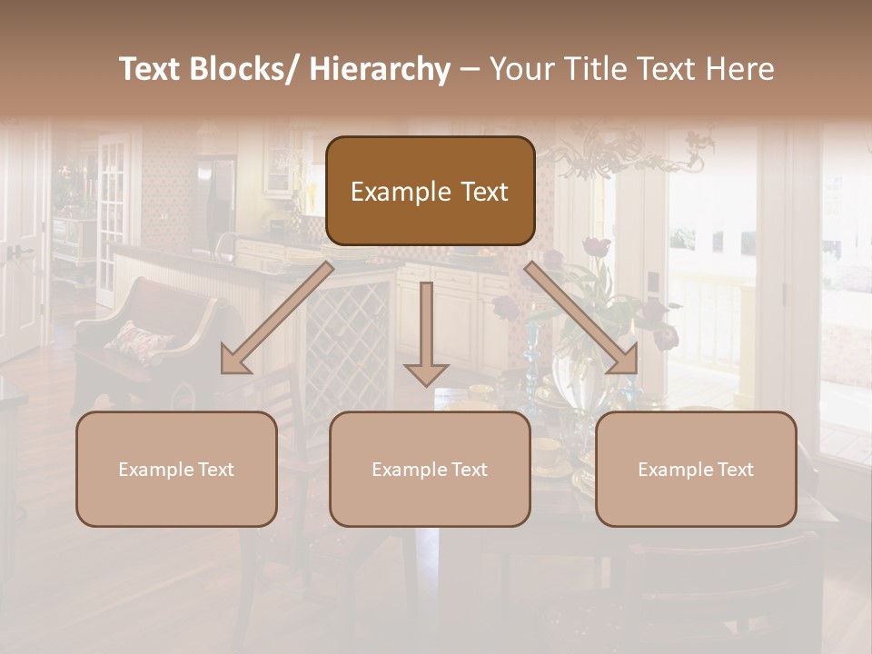 Very Beautiful Kitchen Decor PowerPoint Template