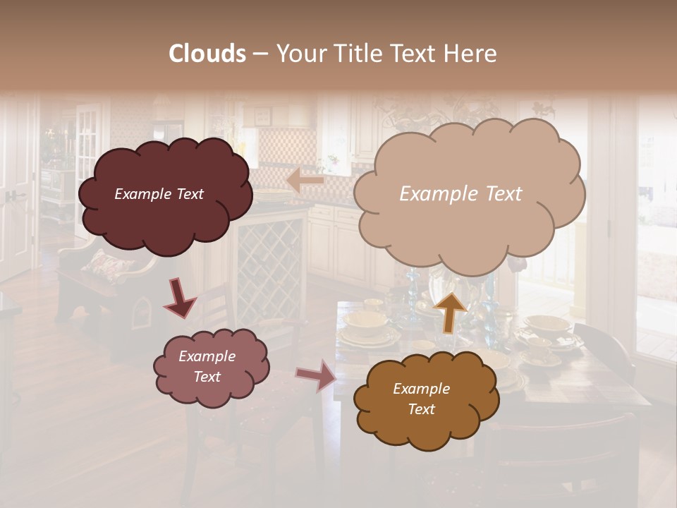 Very Beautiful Kitchen Decor PowerPoint Template