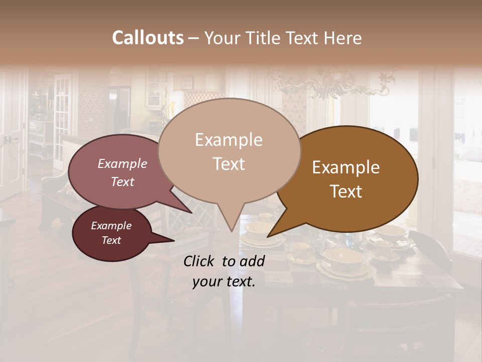 Very Beautiful Kitchen Decor PowerPoint Template