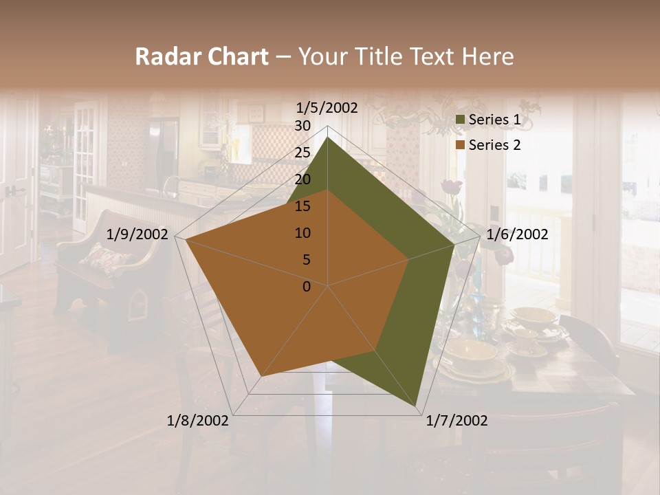 Very Beautiful Kitchen Decor PowerPoint Template