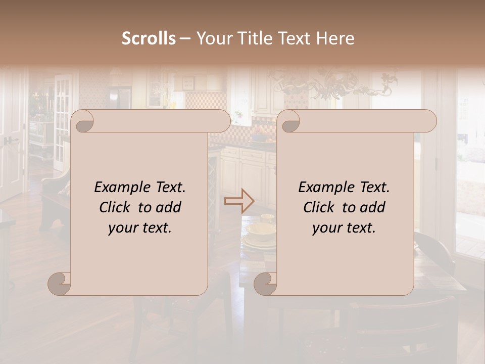 Very Beautiful Kitchen Decor PowerPoint Template