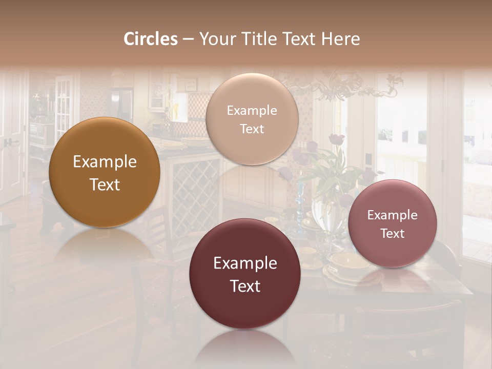 Very Beautiful Kitchen Decor PowerPoint Template