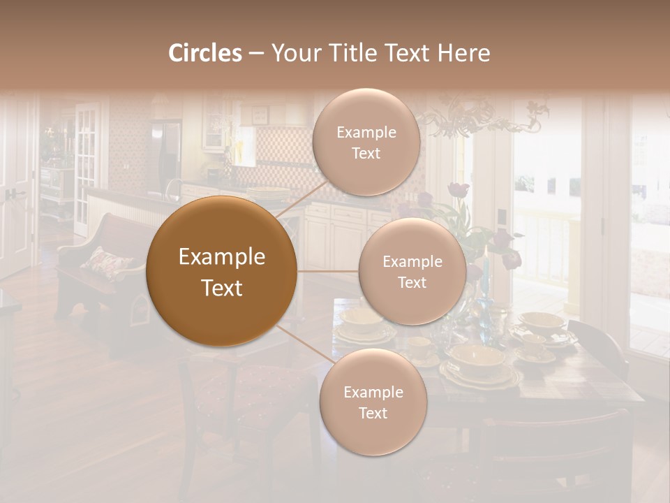 Very Beautiful Kitchen Decor PowerPoint Template