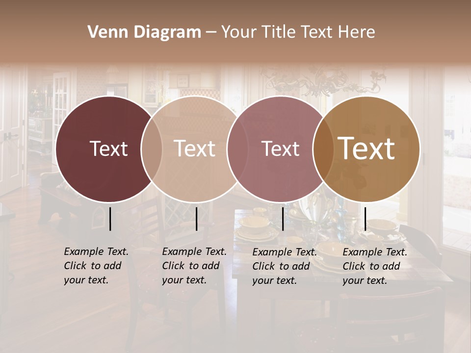 Very Beautiful Kitchen Decor PowerPoint Template