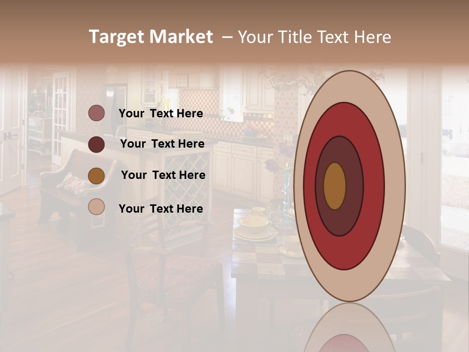 Very Beautiful Kitchen Decor PowerPoint Template