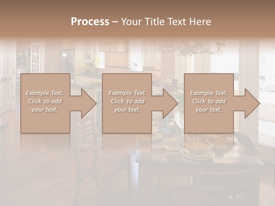 Very Beautiful Kitchen Decor PowerPoint Template